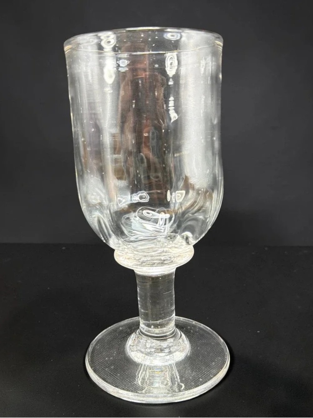 Clear Glass Goblet - Elegant Clear Wine Glass